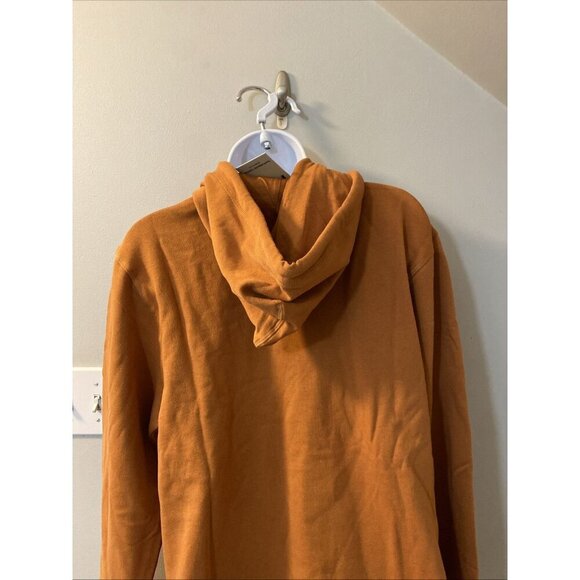 Pact Hoodie Unisex M Amber Brown Organic Cotton Pullover Sweatshirt Comfy NWT - Picture 4 of 7